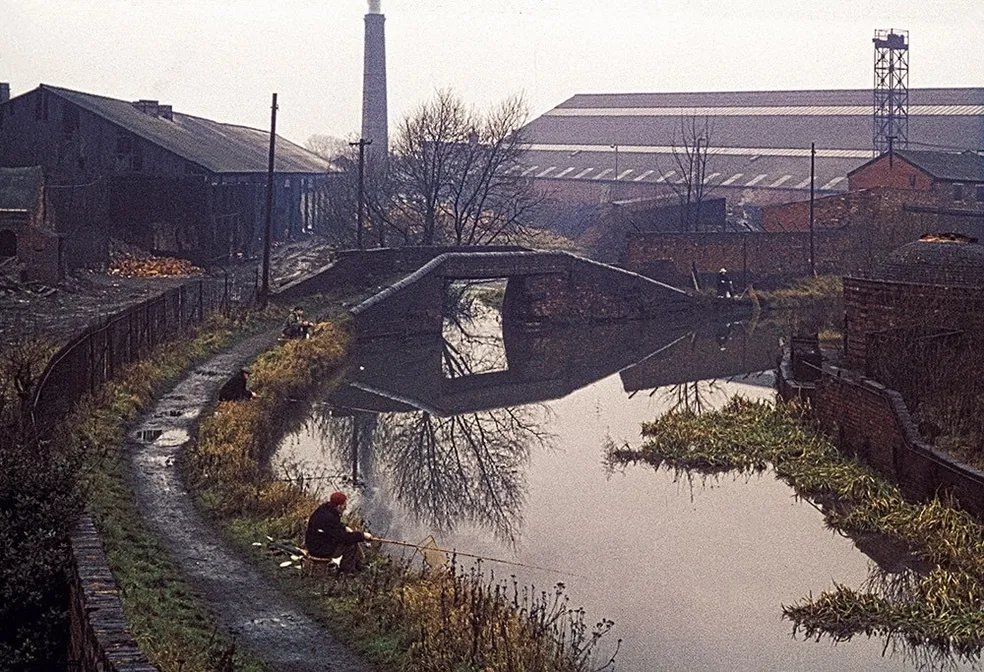 Industrial canal bridge