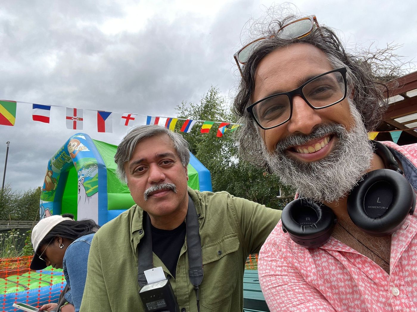 Billy with Caldmore residents sharing their stories