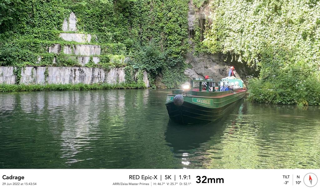 Location scout — narrowboat approaching the canal tunnel
