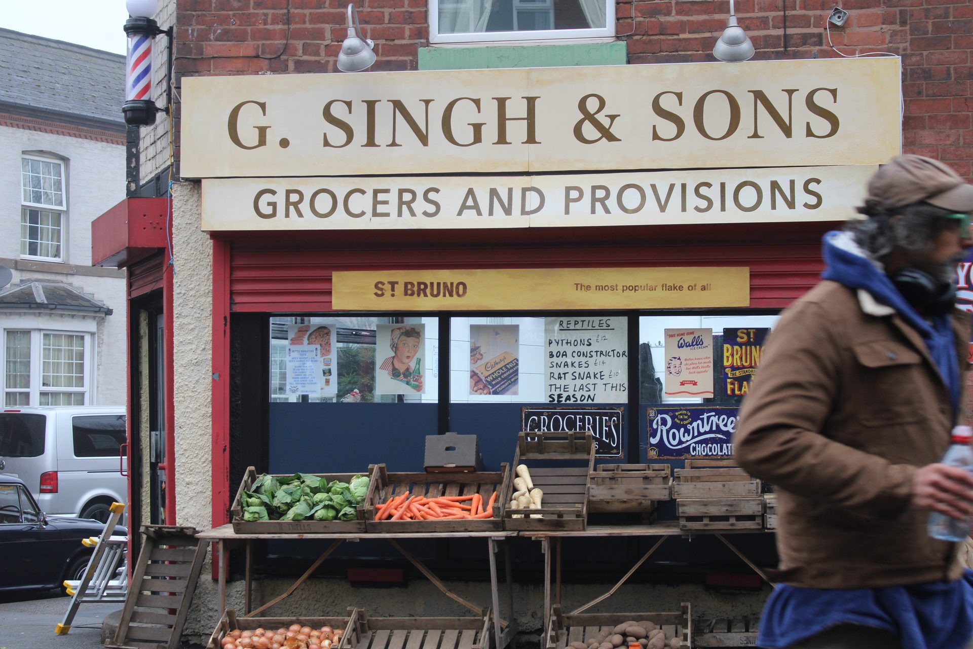 G. Singh and Sons Grocers — fully dressed shopfront