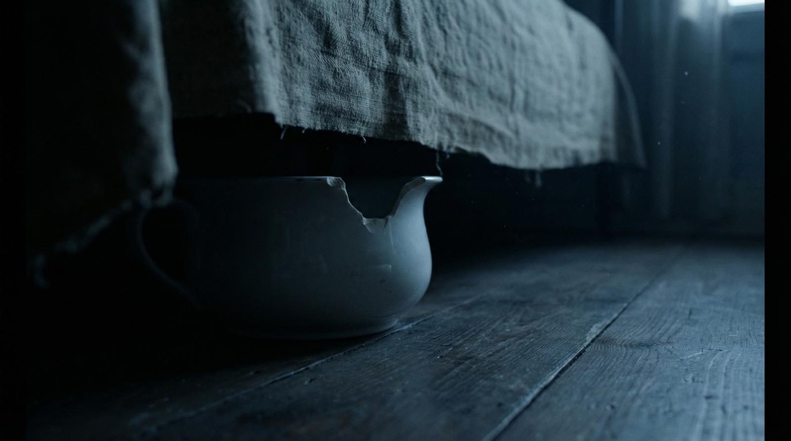 Vintage enamel cookware — domestic kitchen archaeology